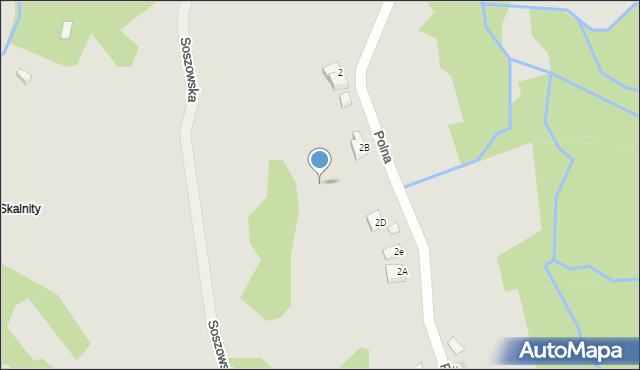 Wisła, Polna, 2db, mapa Wisła