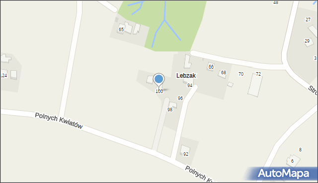 Wiślica, Północna, 100, mapa Wiślica