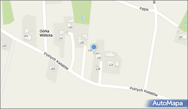 Wiślica, Północna, 132, mapa Wiślica