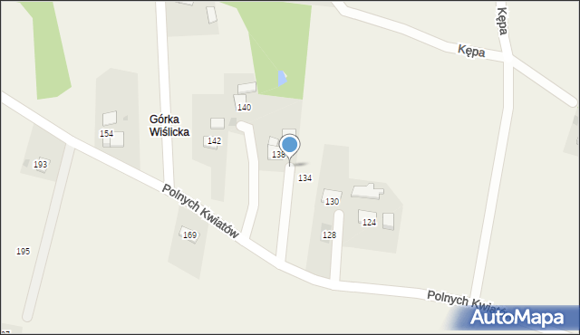 Wiślica, Północna, 136, mapa Wiślica
