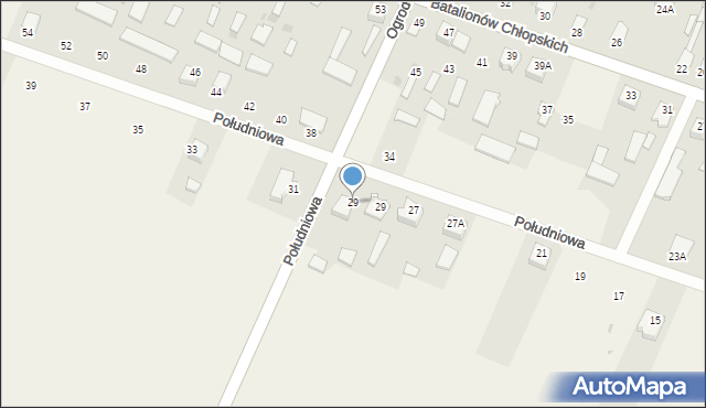 Wiśniew, Południowa, 29, mapa Wiśniew