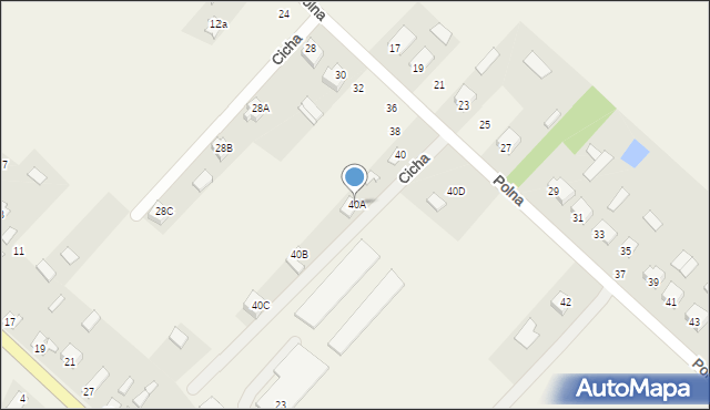 Wisznice, Polna, 40A, mapa Wisznice
