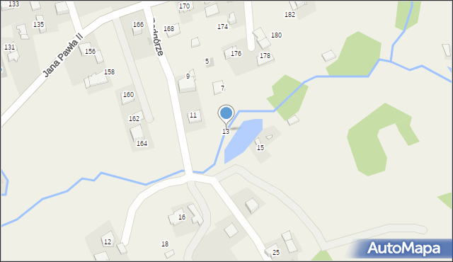 Witanowice, Podgórze, 13, mapa Witanowice