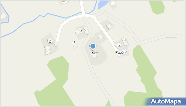 Witanowice, Podgórze, 20, mapa Witanowice