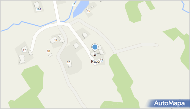 Witanowice, Podgórze, 25, mapa Witanowice