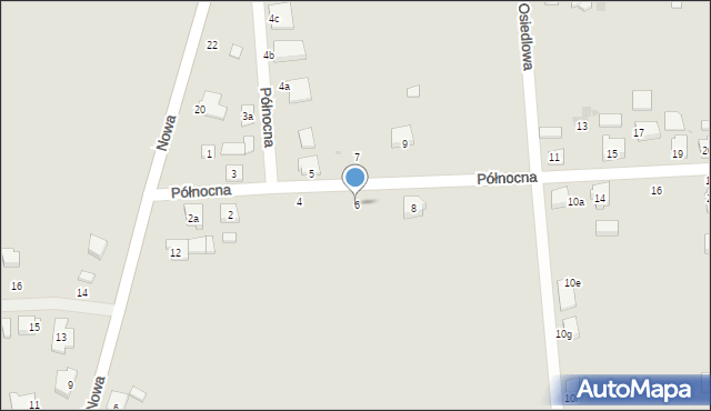 Witkowo, Północna, 6, mapa Witkowo