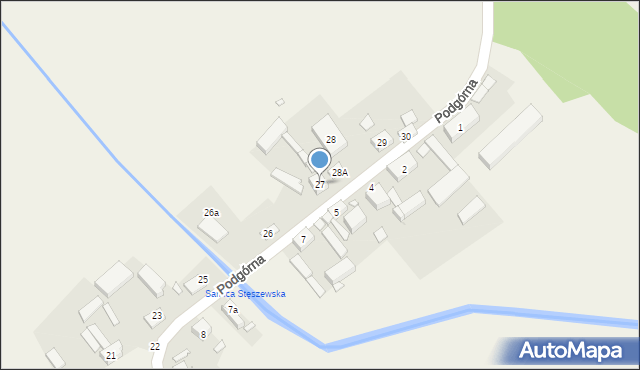 Witobel, Podgórna, 27, mapa Witobel