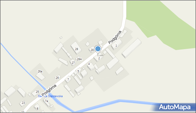 Witobel, Podgórna, 3, mapa Witobel