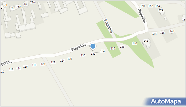 Witowice, Pogodna, 132, mapa Witowice