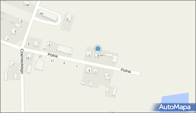 Wizna, Polna, 2, mapa Wizna