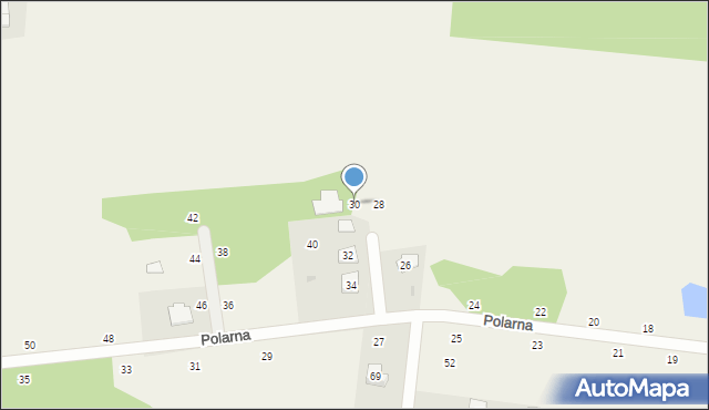 Władków, Polarna, 30, mapa Władków