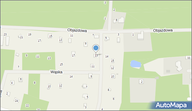 Władysławów, Północna, 13, mapa Władysławów