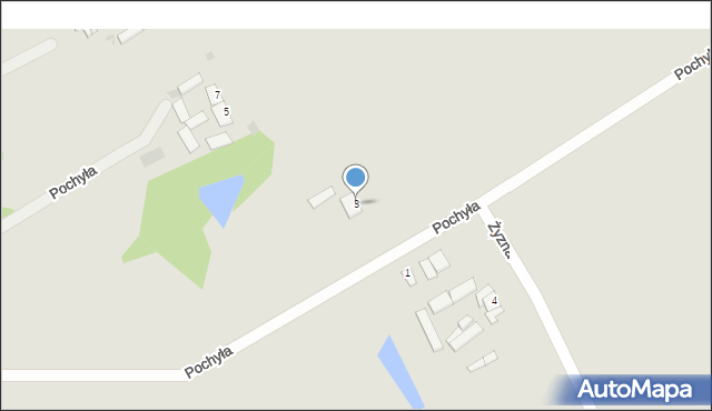 Włocławek, Pochyła, 3, mapa Włocławka