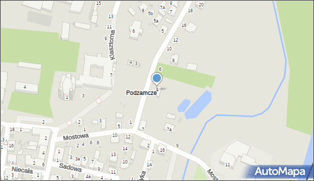 Włodawa, Podzamcze, 4, mapa Włodawa