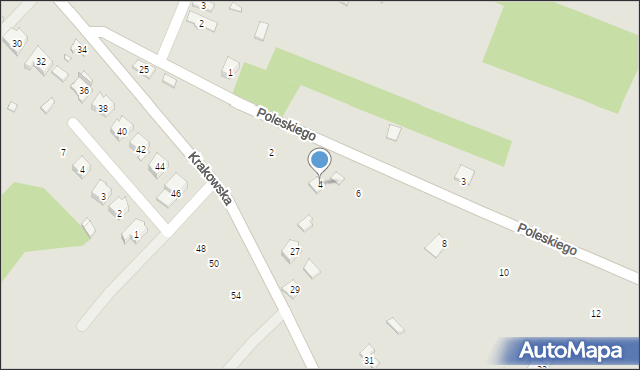 Włodowice, Poleskiego Michała, 4, mapa Włodowice