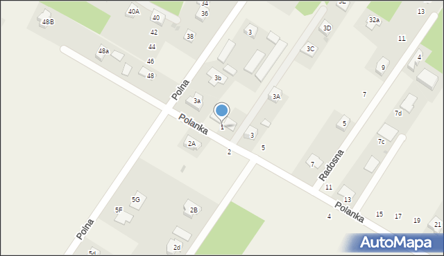 Włodzimierzów, Polanka, 1, mapa Włodzimierzów