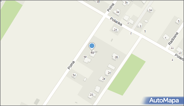 Włodzimierzów, Polna, 5G, mapa Włodzimierzów