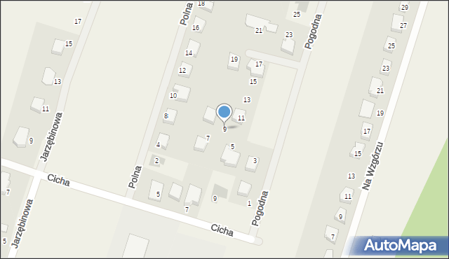 Włynkówko, Pogodna, 9, mapa Włynkówko