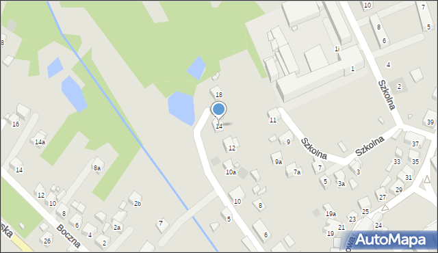 Wodzisław Śląski, Pośpiecha Pawła, ks., 14, mapa Wodzisławia Śląskiego