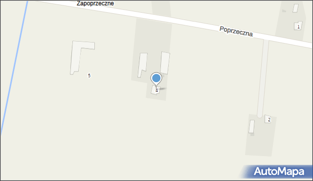 Wohyń, Poprzeczna, 4, mapa Wohyń