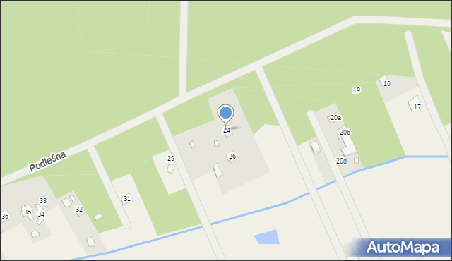 Wojciechowice, Podleśna, 25, mapa Wojciechowice