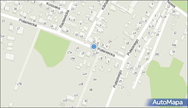 Wojkowice, Połaniecka, 11, mapa Wojkowice