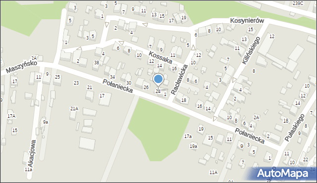 Wojkowice, Połaniecka, 24, mapa Wojkowice