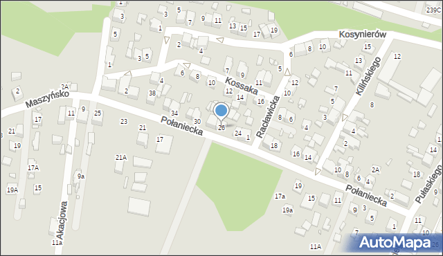 Wojkowice, Połaniecka, 26, mapa Wojkowice