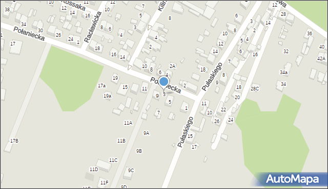 Wojkowice, Połaniecka, 3, mapa Wojkowice