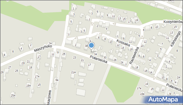 Wojkowice, Połaniecka, 36, mapa Wojkowice