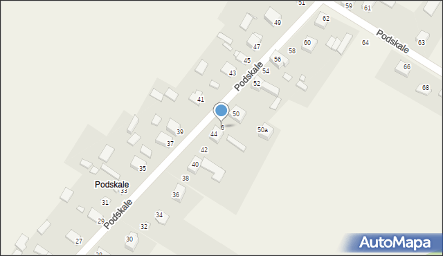 Wojkowice Kościelne, Podskale, 46, mapa Wojkowice Kościelne