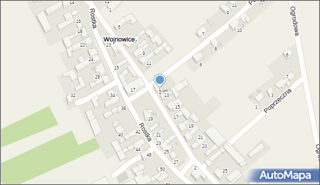 Wojnowice, Pocztowa, 2, mapa Wojnowice