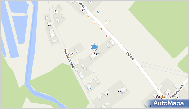 Wojtal, Polna, 15A, mapa Wojtal