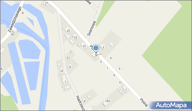 Wojtal, Polna, 19, mapa Wojtal