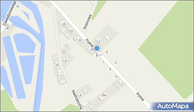 Wojtal, Polna, 5, mapa Wojtal