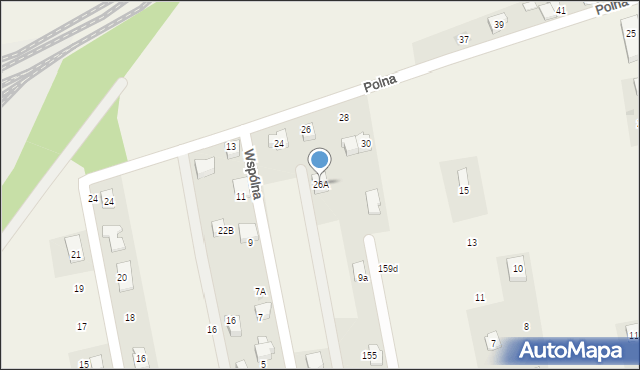 Wola, Polna, 26a, mapa Wola