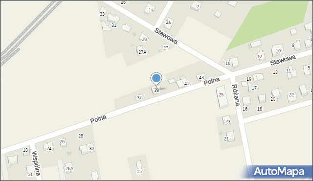 Wola, Polna, 39, mapa Wola