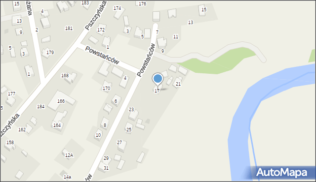 Wola, Powstańców, 19, mapa Wola