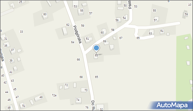 Wola Filipowska, Podgórska, 63, mapa Wola Filipowska