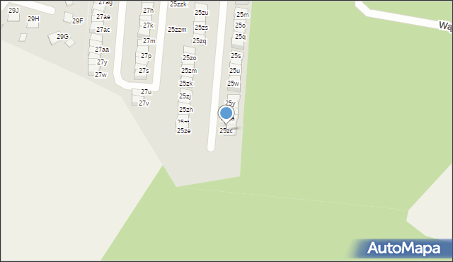 Wola Mrokowska, Postępu, 25zc, mapa Wola Mrokowska