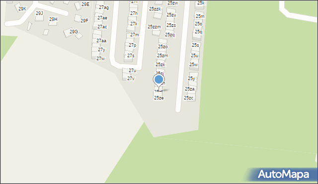 Wola Mrokowska, Postępu, 25zf, mapa Wola Mrokowska