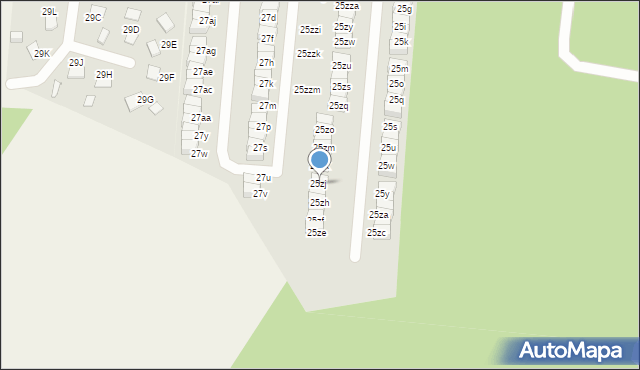 Wola Mrokowska, Postępu, 25zj, mapa Wola Mrokowska