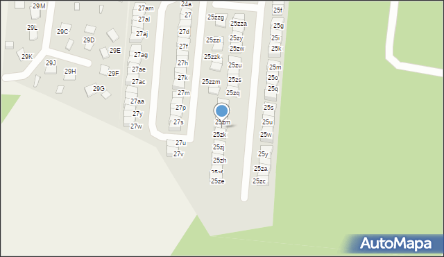 Wola Mrokowska, Postępu, 25zl, mapa Wola Mrokowska