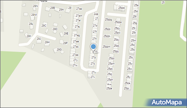 Wola Mrokowska, Postępu, 27n, mapa Wola Mrokowska