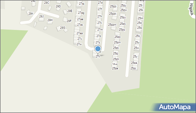 Wola Mrokowska, Postępu, 27v, mapa Wola Mrokowska