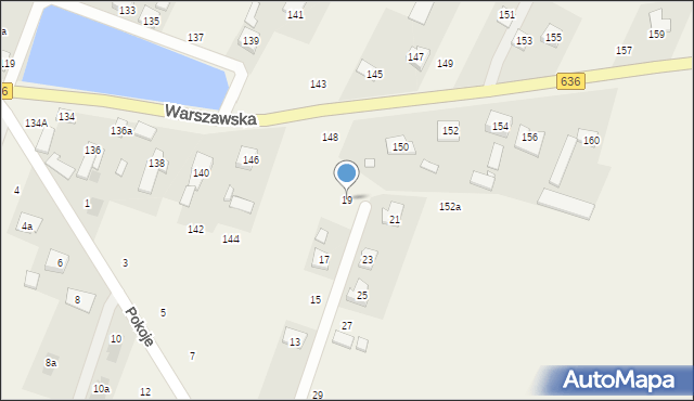 Wola Rasztowska, Pokoje, 19, mapa Wola Rasztowska