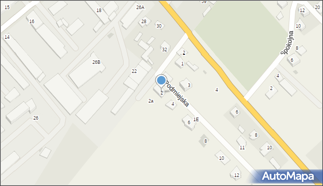 Wola Zambrowska, Podmiejska, 2, mapa Wola Zambrowska