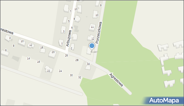 Wołczkowo, Porzeczkowa, 13, mapa Wołczkowo