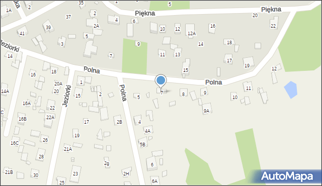 Wólka Kozodawska, Polna, 7, mapa Wólka Kozodawska