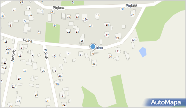 Wólka Kozodawska, Polna, 9, mapa Wólka Kozodawska